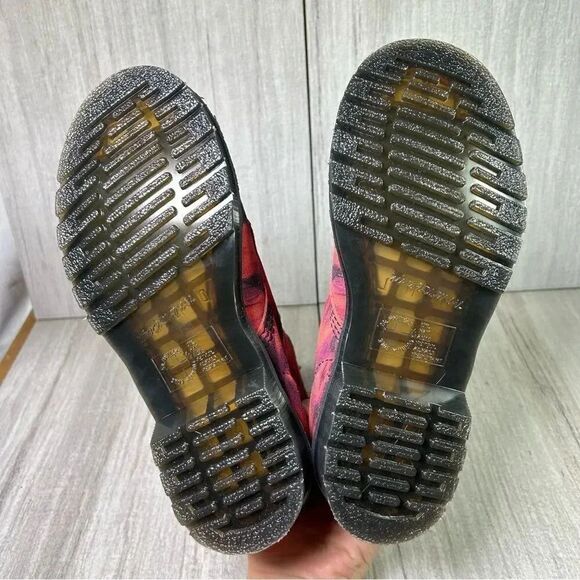 NEW Dr. Martens Docs 1460 Tie Dye Pink Suede Leather Combat Boots Women’s Size 5 - Picture 8 of 11